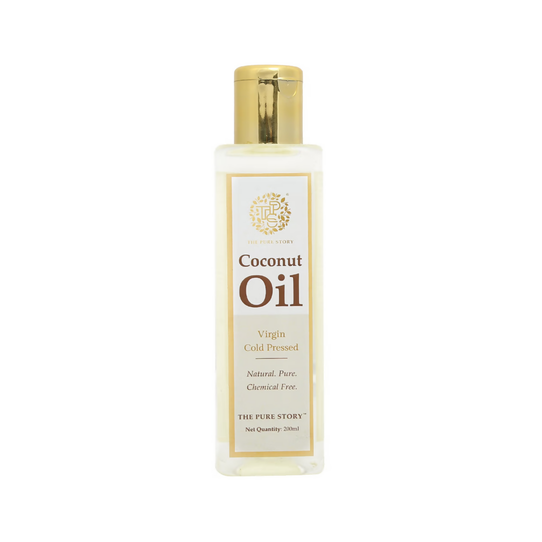 The Pure Story Natural Cold Pressed Coconut Hair Oil  Grab2Buy The Pure Story Grab2Buy