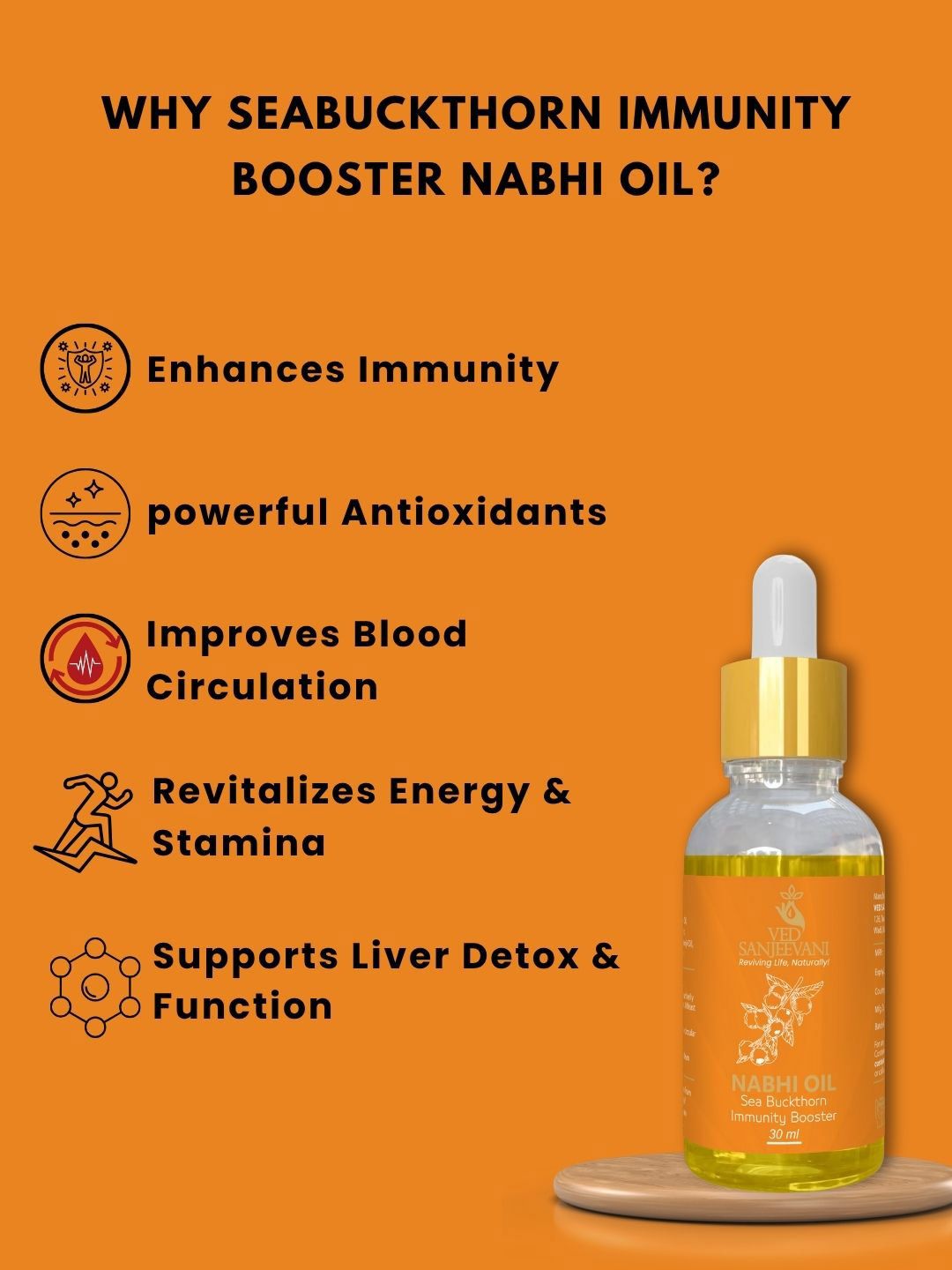 Ved Sanjeevani Seabuckthorn Nabhi Oil  Grab2Buy Ved Sanjeevani Grab2Buy