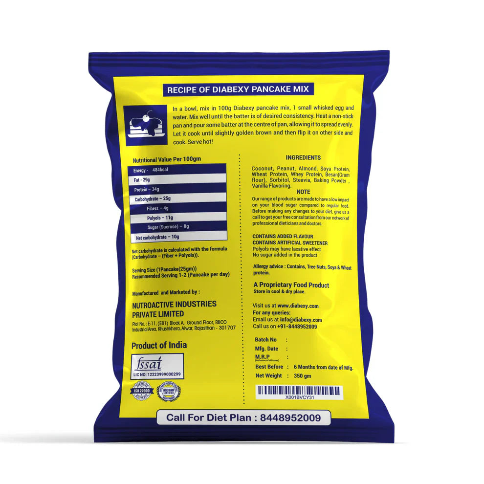 Diabexy Pancake Mix Diabexy NutroActive
