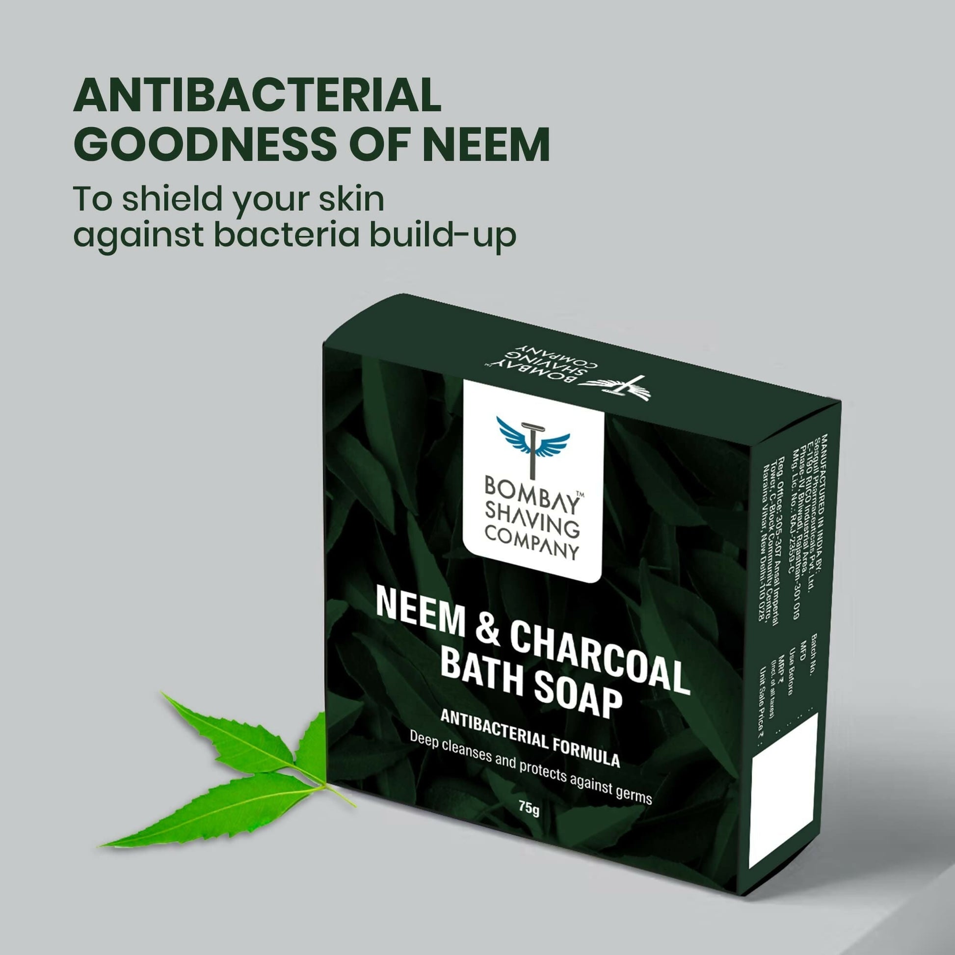 Bombay Shaving Company Charcoal and Neem Bath Soap for Men  Grab2Buy Bombay Shaving Company Grab2Buy