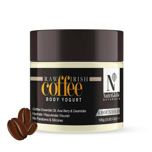 NutriGlow NATURAL'S Raw Irish Coffee Body Yogurt for Instant Hydration & Moisturization - Grab2buy