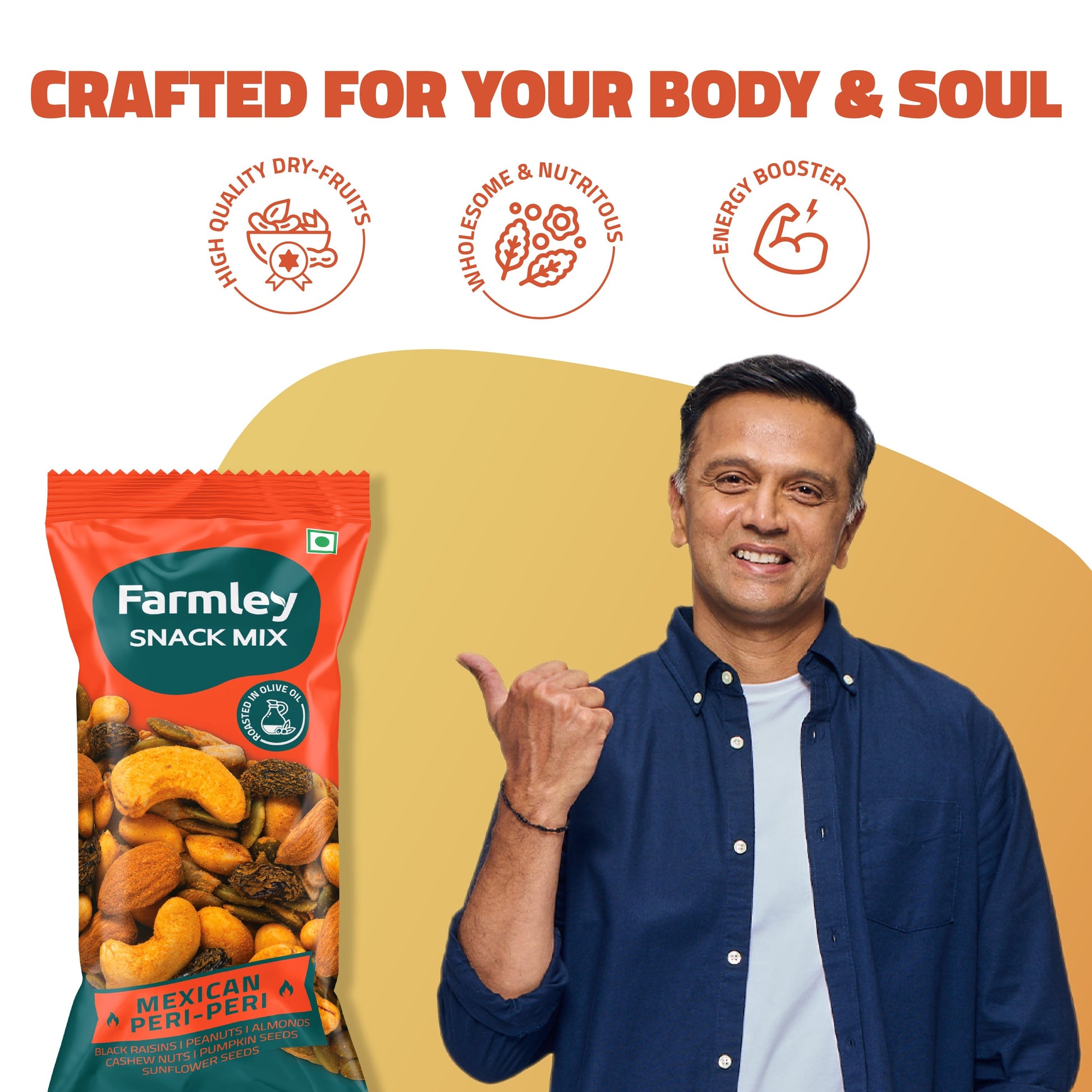 Farmley Mexican Peri Peri Snack Mix - Pack of 16