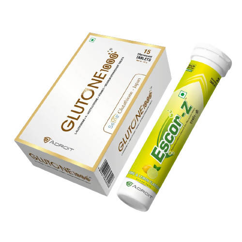 Glutone 1000 & Escor-Z Tablets Combo Pack 