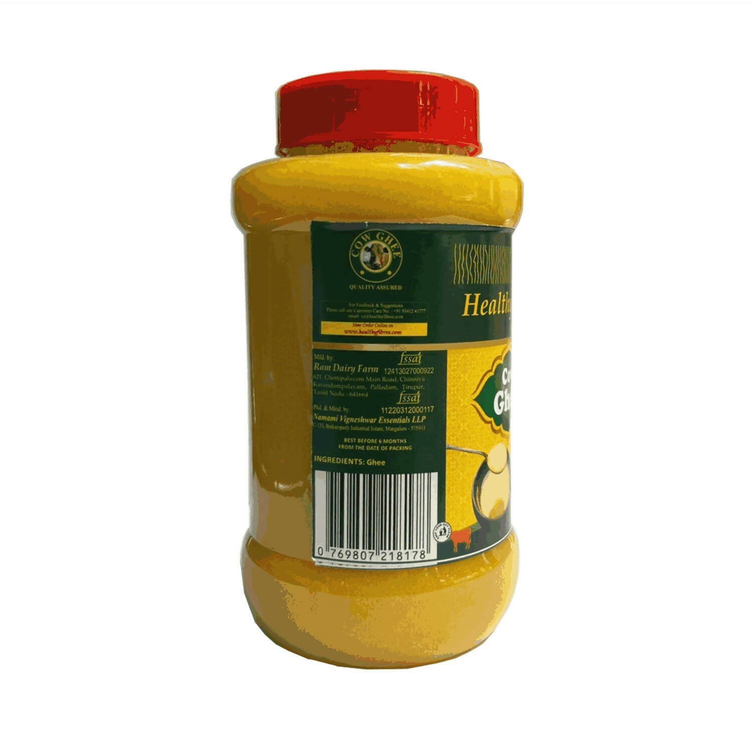 Healthy Fibres Cow Ghee | Homemade Cow Desi Ghee | Pure Cow Ghee for Better Digestion and Immunity 