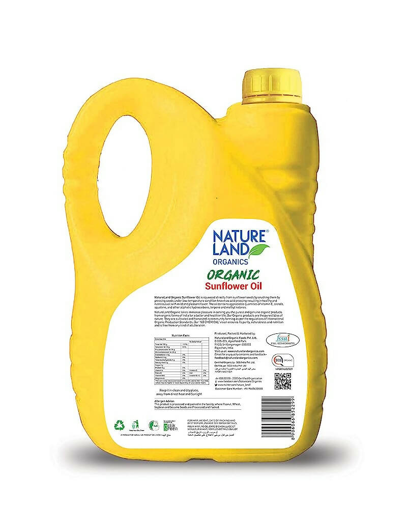 Natureland Organics Sunflower Oil 