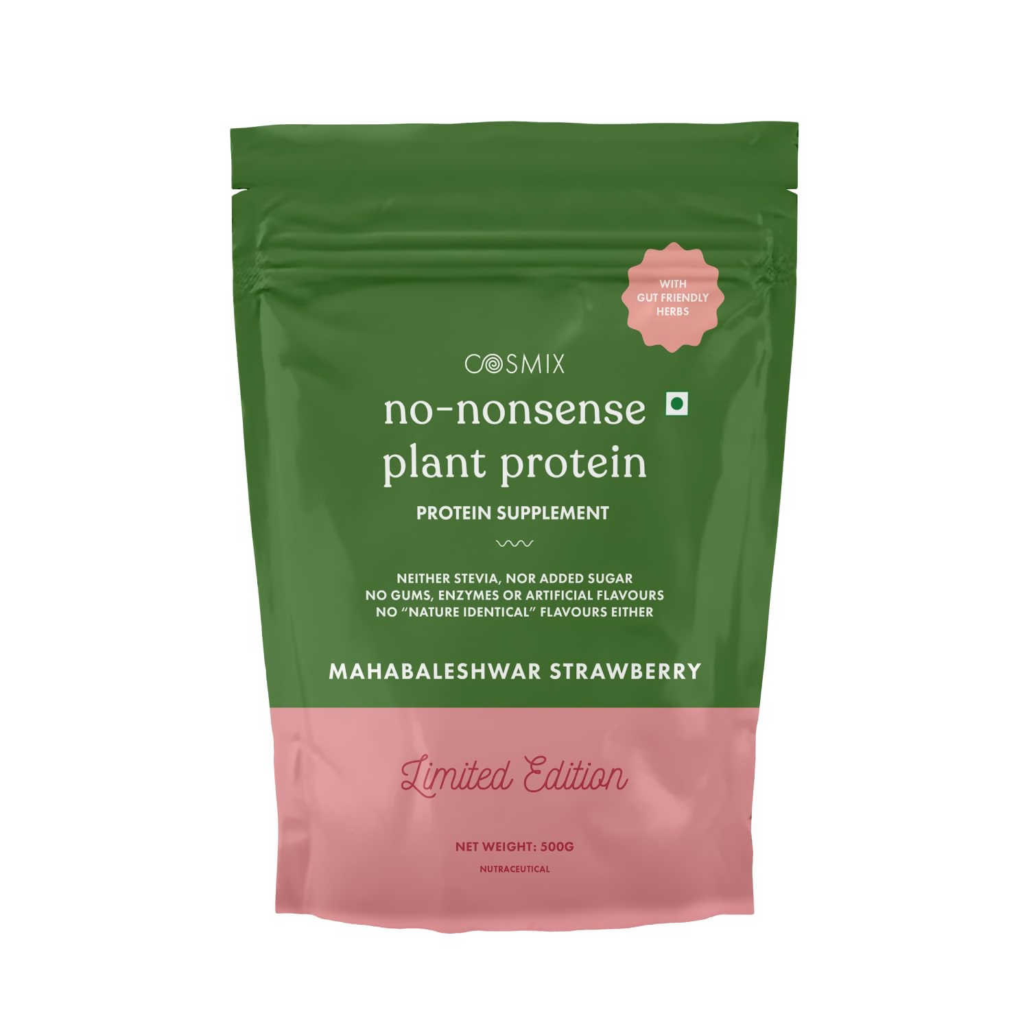 Cosmix No-Nonsense Plant Protein 23 (Mahabaleshwar Strawberry)