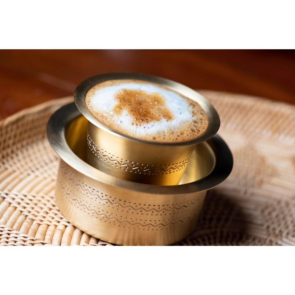 Sidapur Brass Dabara - Etched Matt