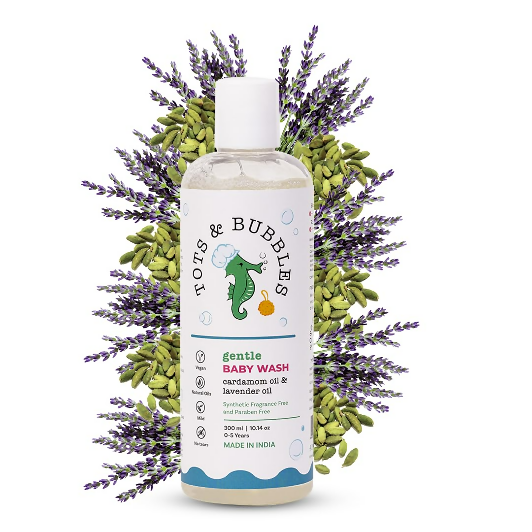 Tots & Bubbles Gentle Baby Body Wash with Natural Lavender & Cardamom Oil 