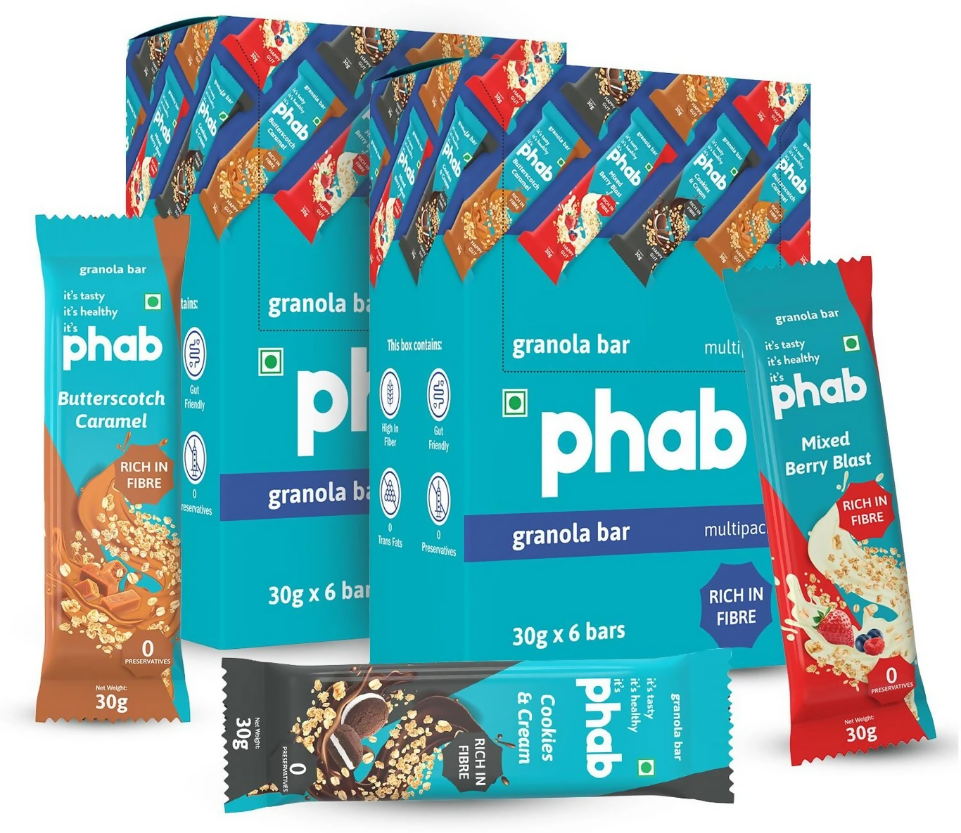 Phab Granola Energy Bars