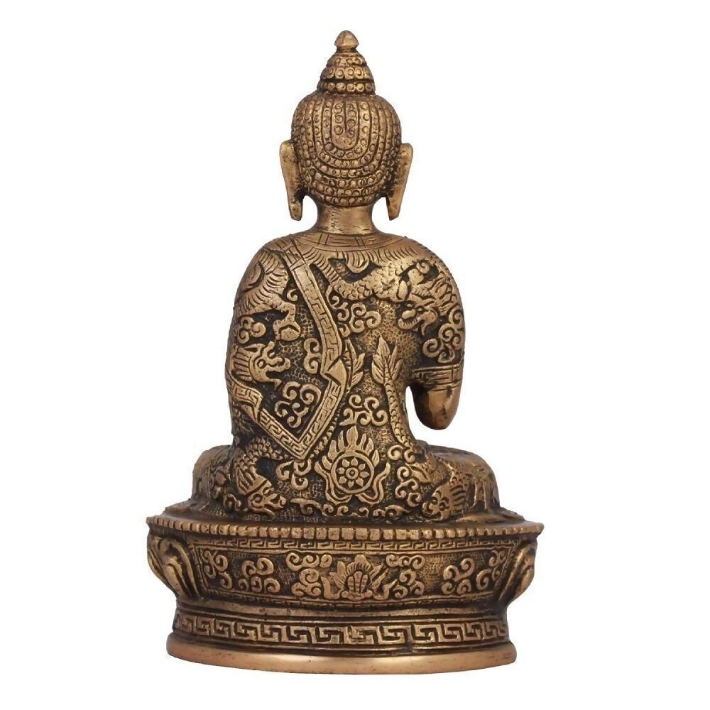 Artvarko Brass Buddha Idol - Grab2buy
