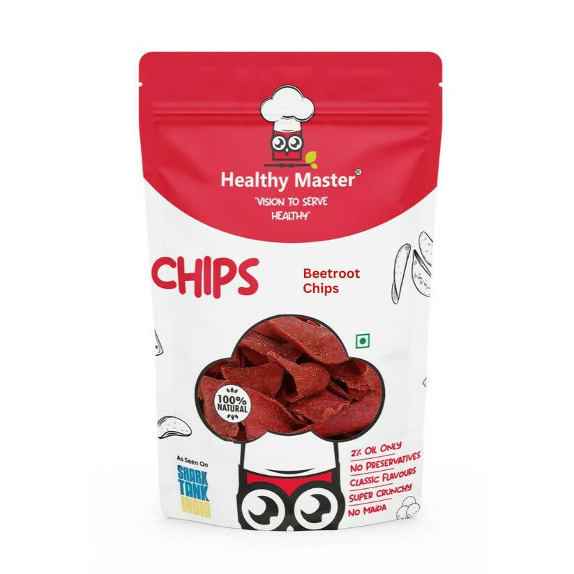 Healthy Master Light & Crispy Beetroot Chips | Crunchy Snack 
