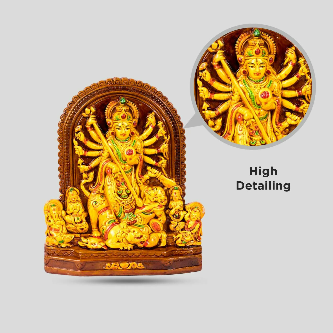 Rare Planet Earthenware Mata Durga Maa Idol - Grab2buy