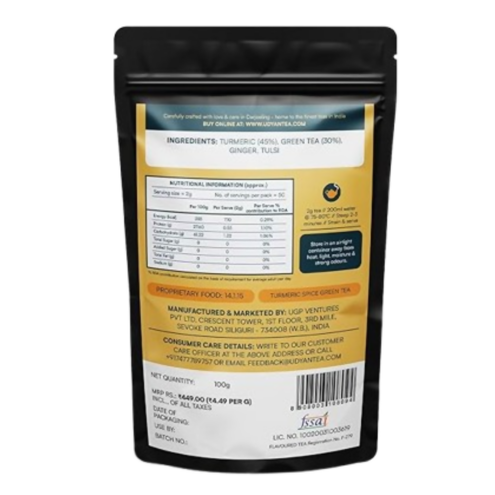 Udyan Tea Turmeric Spice Green Tea  Grab2Buy Udyan Tea Grab2Buy