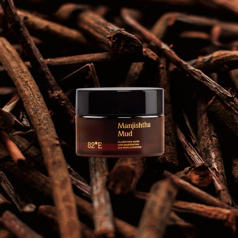 82°E By Deepika Padukone Manjishtha Mud Clarifying Mask, Cleans Pores, Removes Excess Oil 