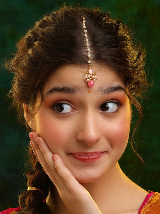 Ruby Raang Sitara Sparkle Maang Tikka