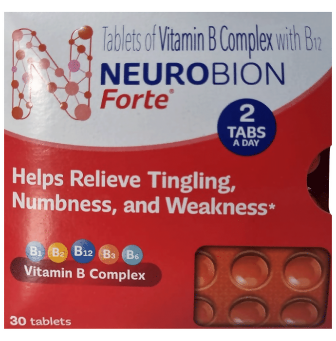 Neurobion Forte Tablets – Vitamin B Complex & B12 Nerve & Energy Support 