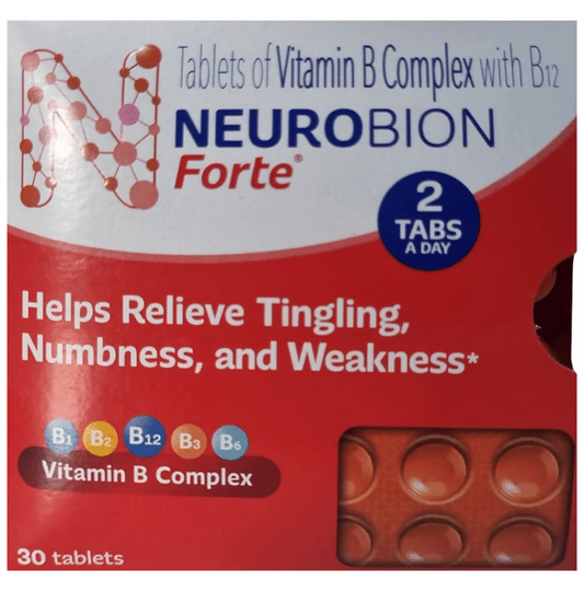 Neurobion Forte Tablets – Vitamin B Complex & B12 Nerve & Energy Support 