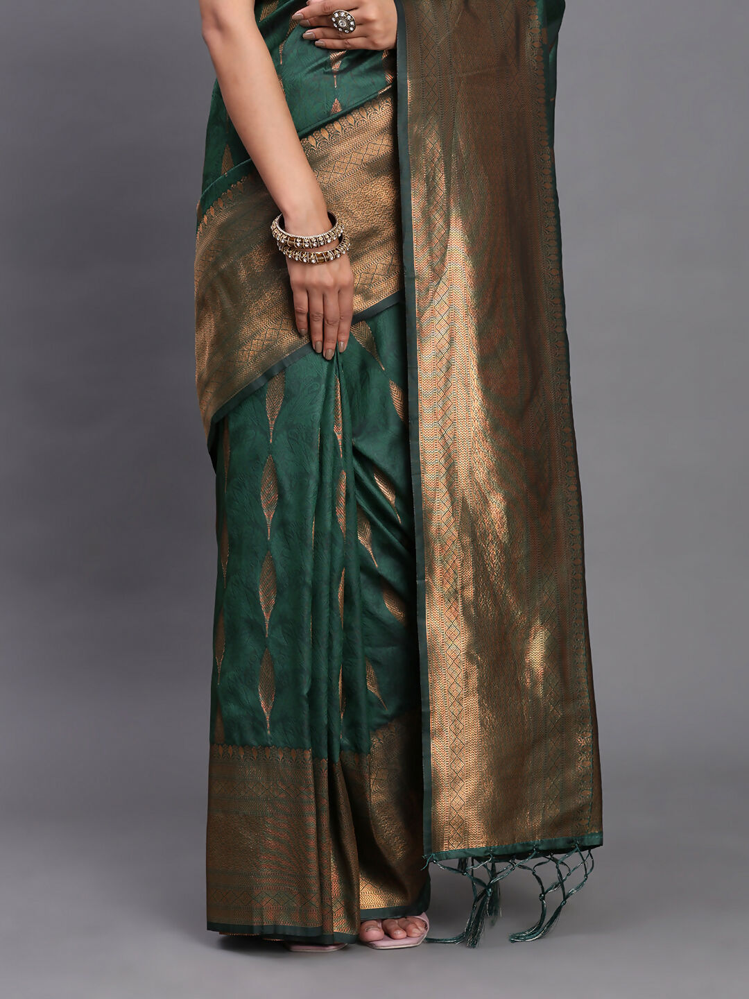 Shree Shyam Fashion Silk Dark Green Saree