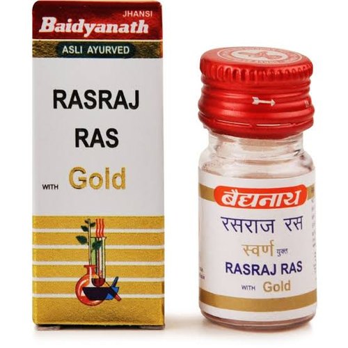 Baidyanath Jhansi Rasraj Ras Tablets with Gold 