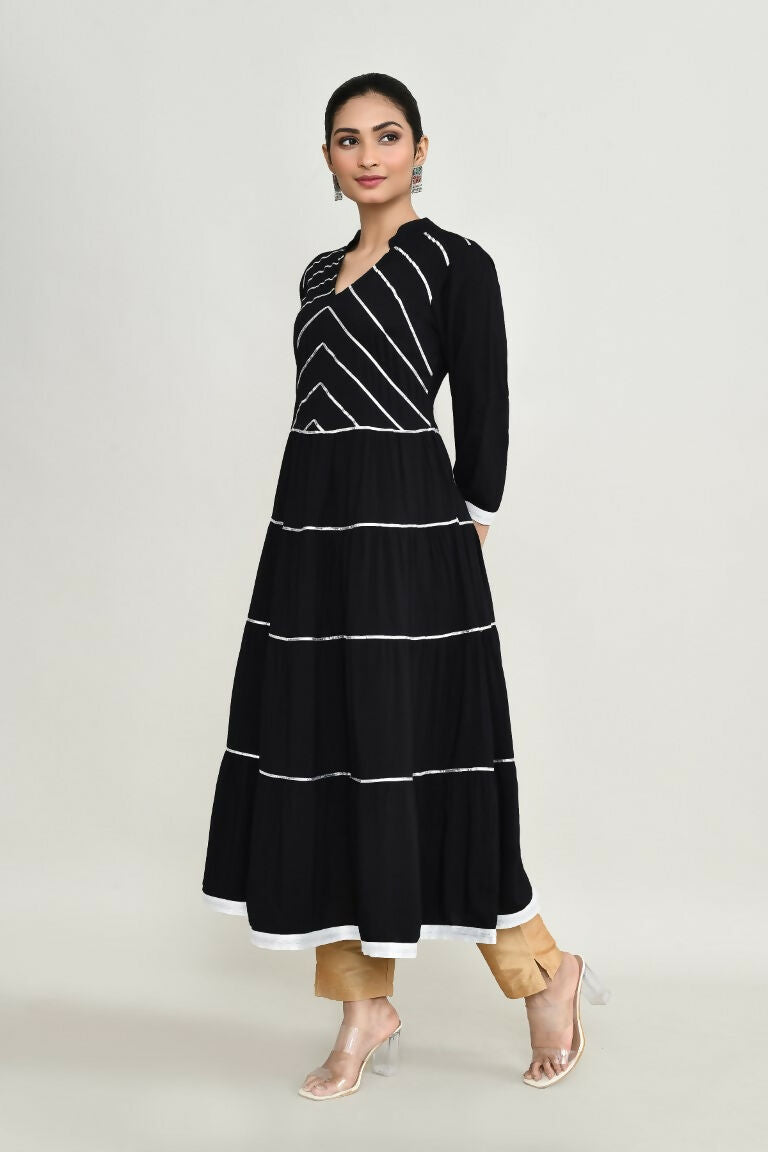 Joban Fashion Black Rayon Tunic