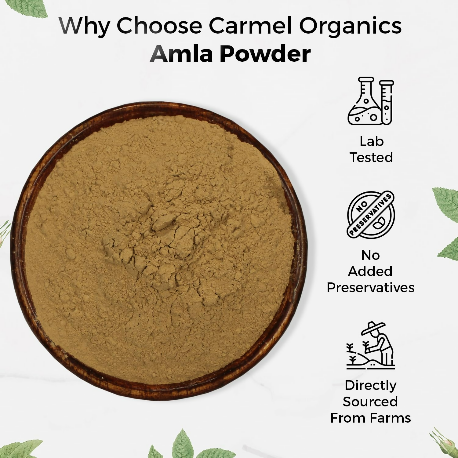 Carmel Organics Amla Fruit Powder 