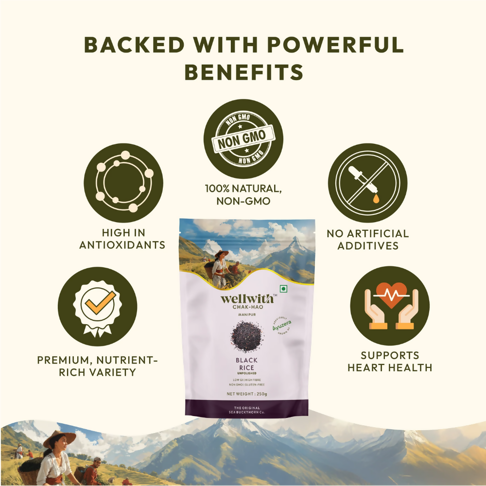Wellwith Chak-Hao Black Rice  Grab2Buy Wellwith Grab2Buy