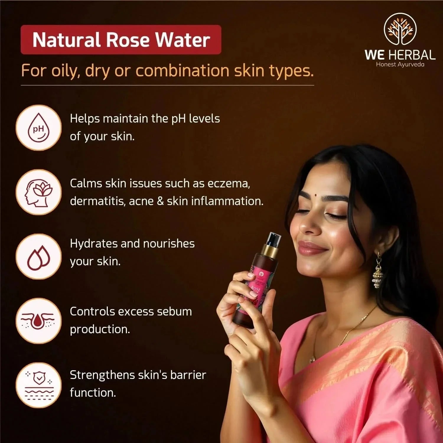 We Herbal Pure Rose Water: The Best Toner And Hydrating Solution For Your Skin  Grab2Buy We Herbal Grab2Buy