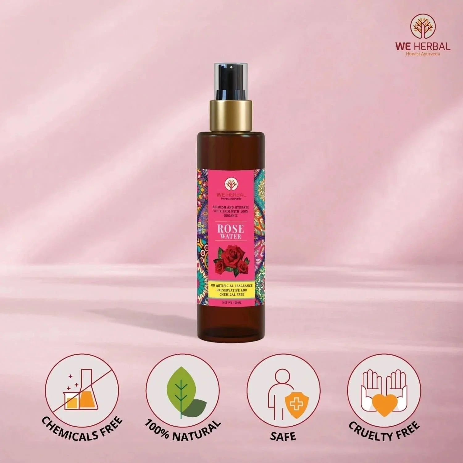 We Herbal Pure Rose Water: The Best Toner And Hydrating Solution For Your Skin  Grab2Buy We Herbal Grab2Buy