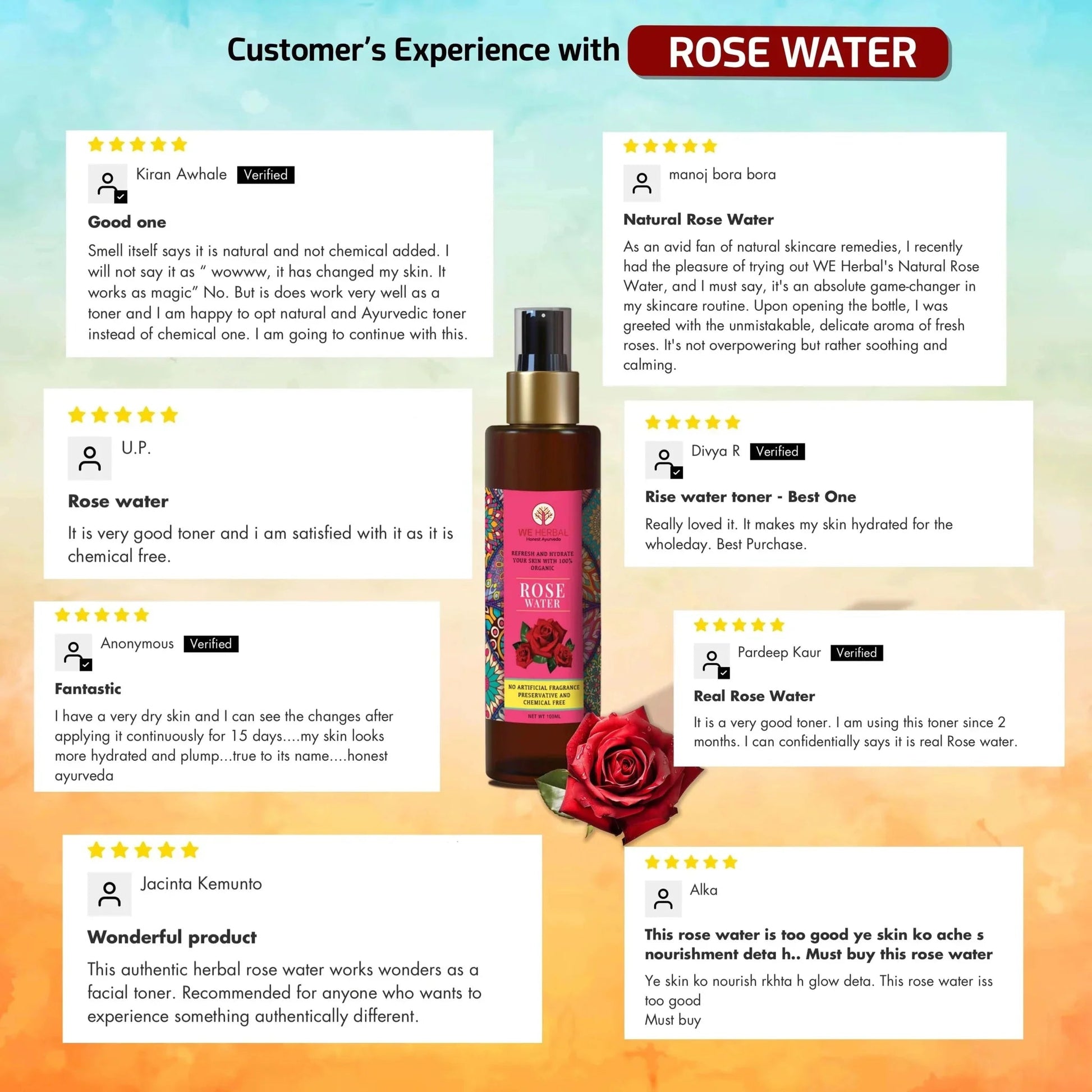 We Herbal Pure Rose Water: The Best Toner And Hydrating Solution For Your Skin  Grab2Buy We Herbal Grab2Buy