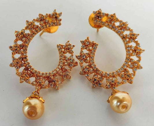 White AD Designer Earrings - Grab2buy