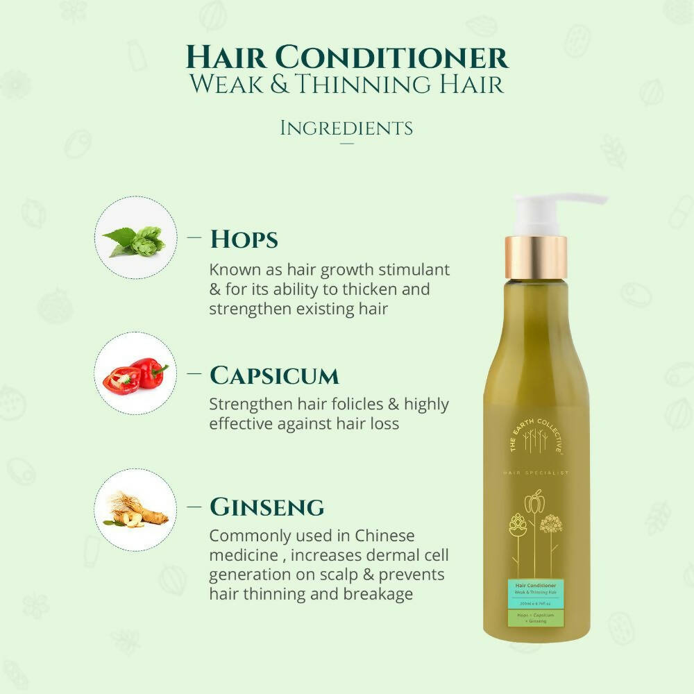 The Earth Collective Hair Conditioner - Weak & Thinning Hair  Grab2Buy The Earth Collective Grab2Buy