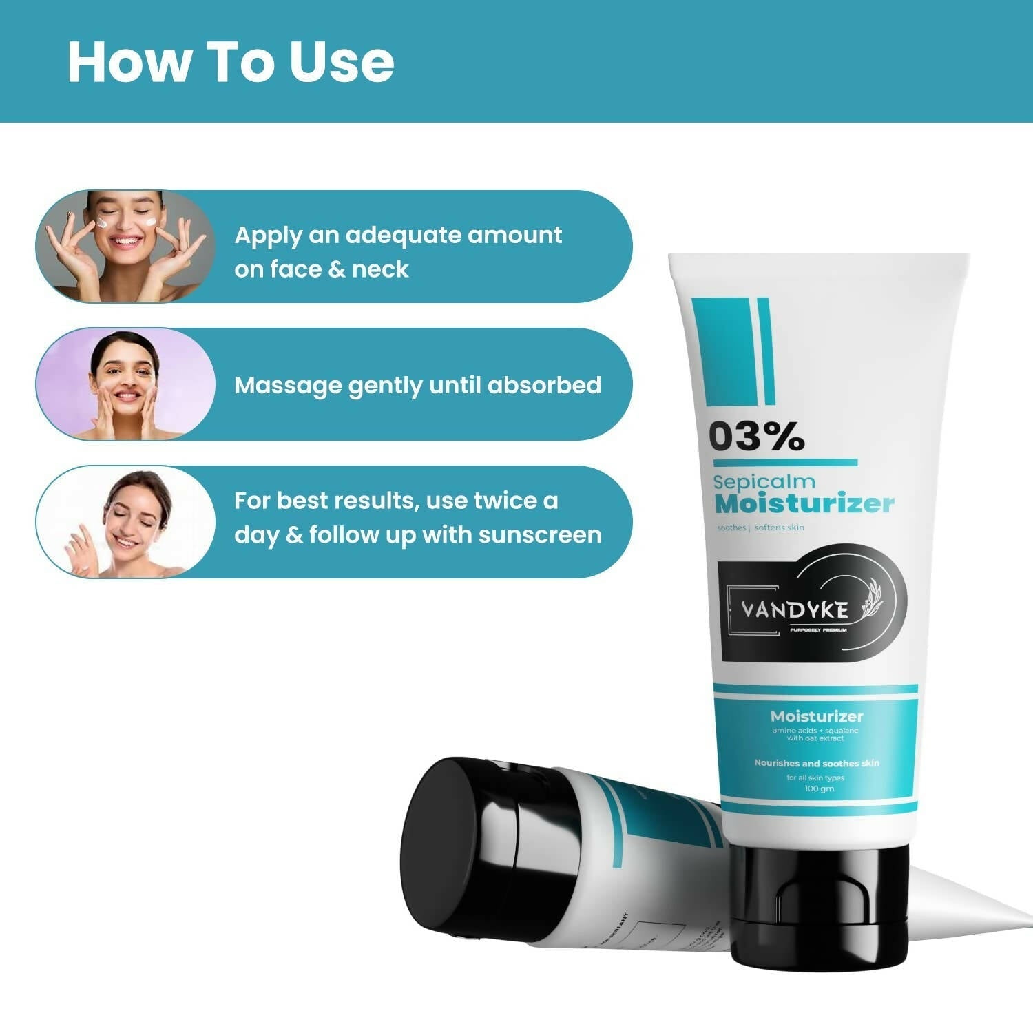 Vandyke Sepicalm 03% Moisturizer  Grab2Buy Vandyke Grab2Buy