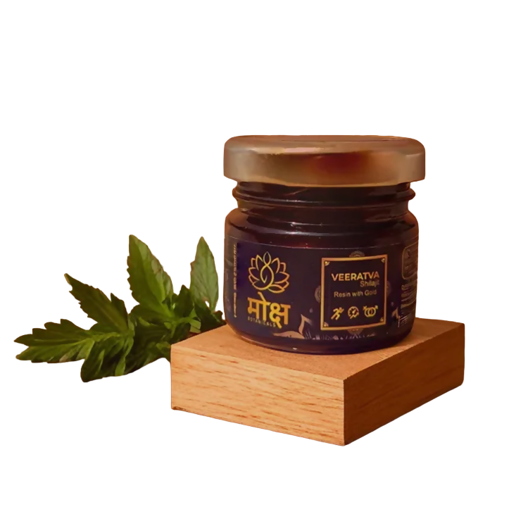 Moksha Botanicals Veeratva SJ Resin with Gold 