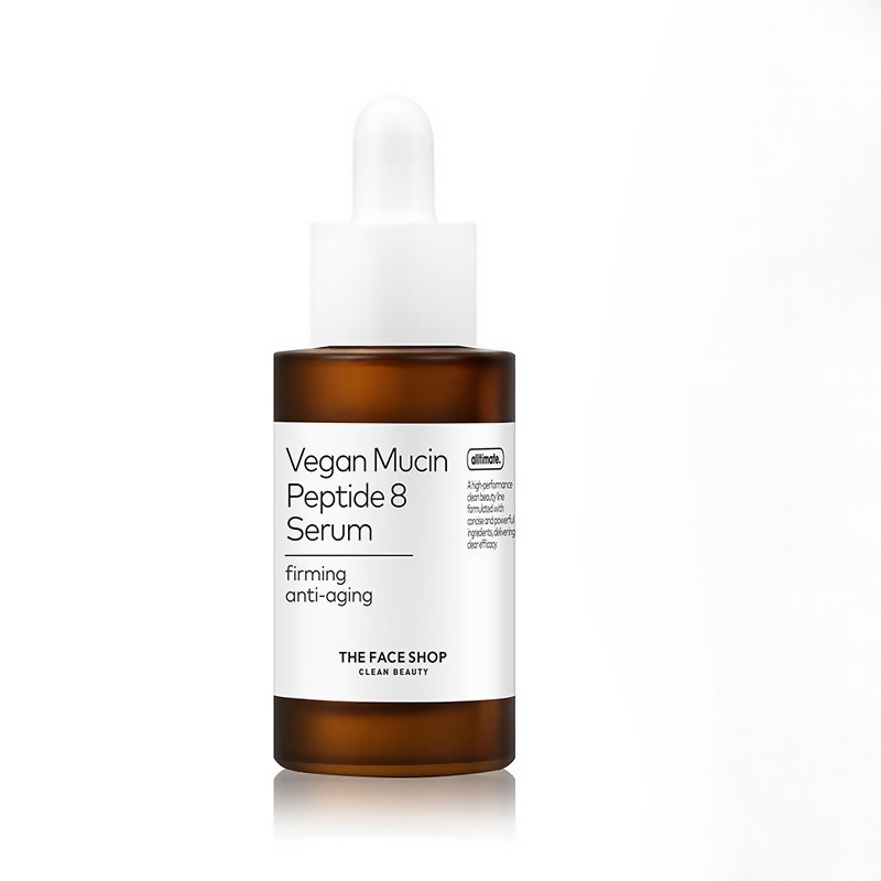 The Face Shop Alltimate Vegan Mucin Peptide 8 Serum - No Snails, Korean, Anti Aging, Hydrating  Grab2Buy The Face Shop Grab2Buy