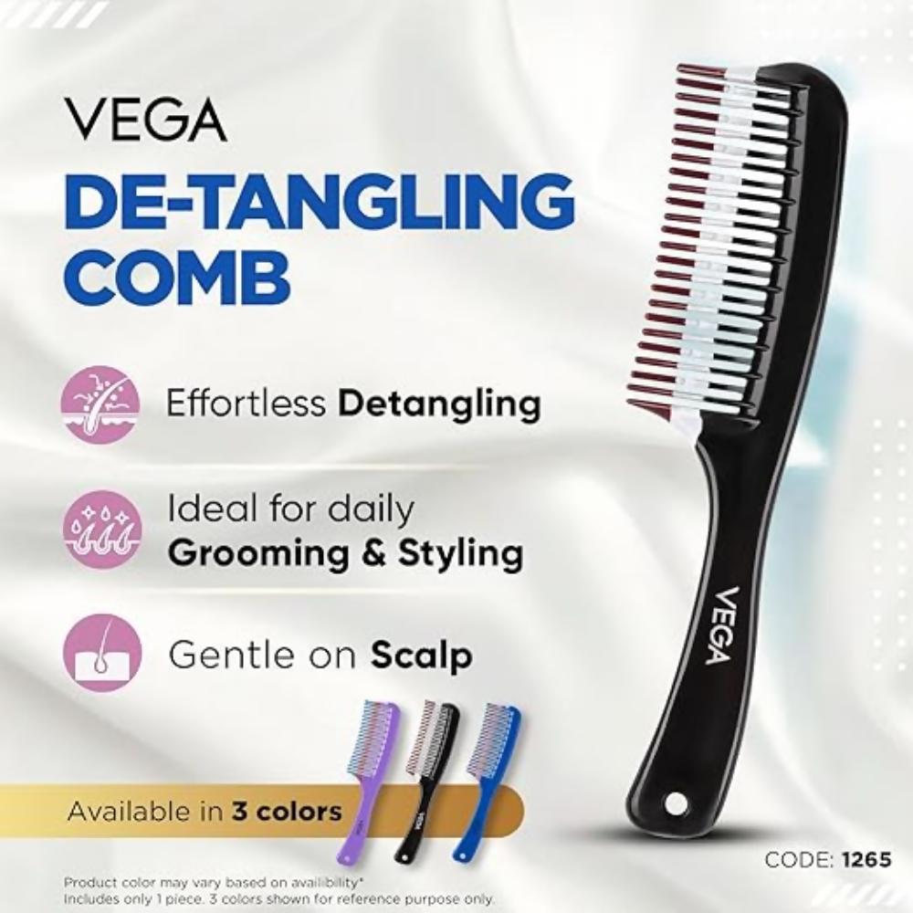 Vega Detangling Comb with 2 Row Teeth  Grab2Buy Vega Grab2Buy