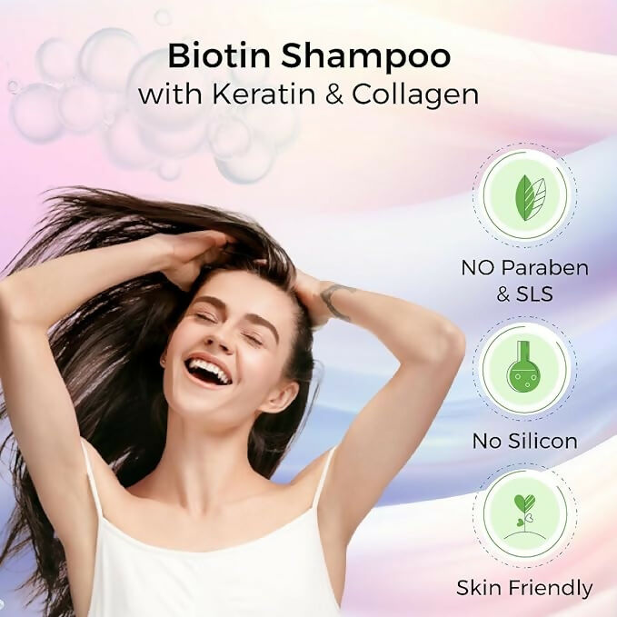 HealthAid Biotin Shampoo with Keratin & Collagen 
