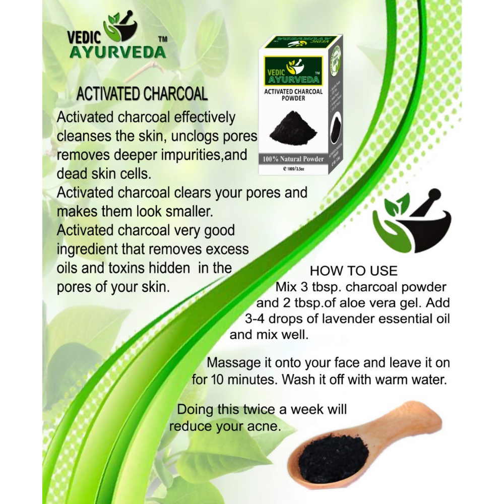 VedicAyurveda Activated Charcoal Powder  Grab2Buy VedicAyurveda Grab2Buy