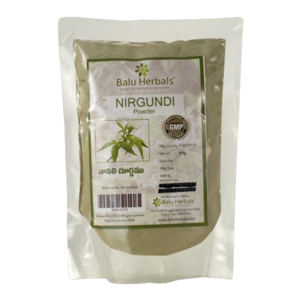 Balu Herbals Nirgundi (Vavili) Powder 