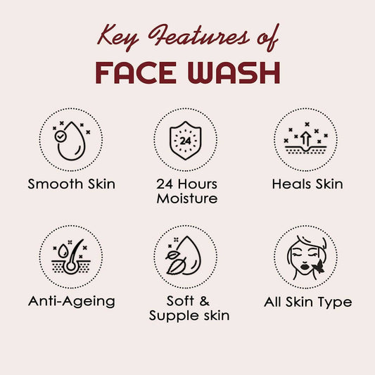 NutriGlow Advanced Organics Red Wine Face Wash - Grab2buy