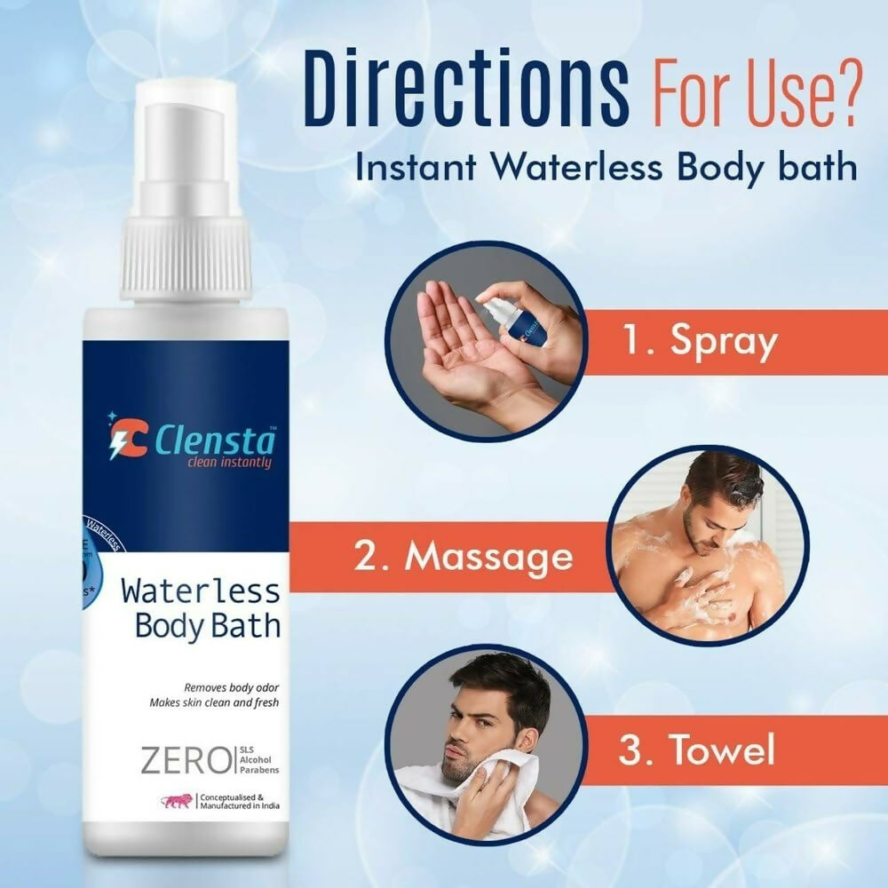Clensta Waterless Body Bath For Men 