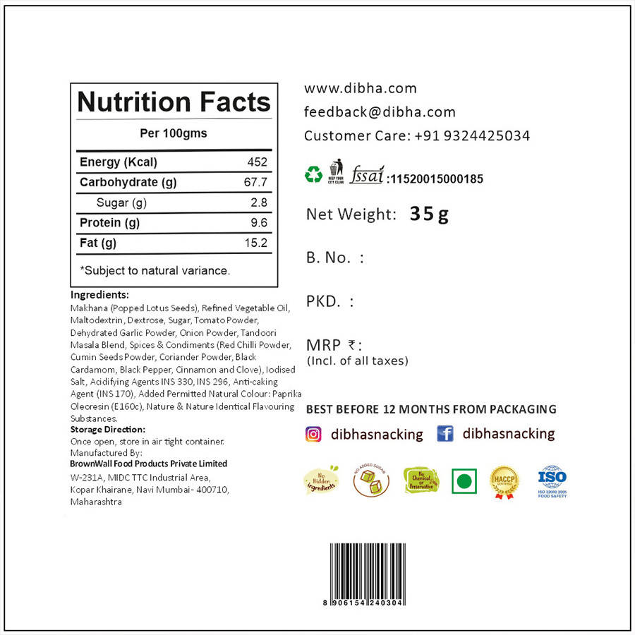 Dibha Tandoori Makhana