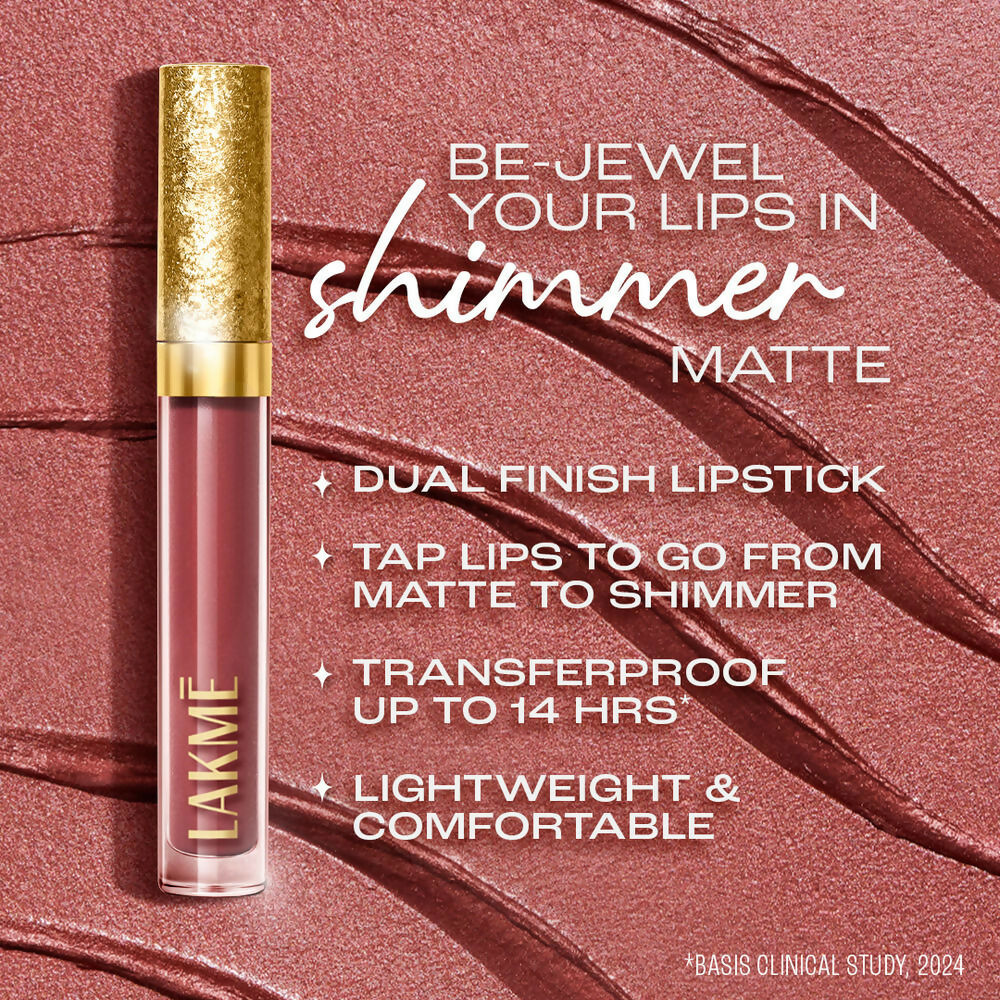 Lakme Be-jewel Shimmer Lip Liquid - Rose Quartz
