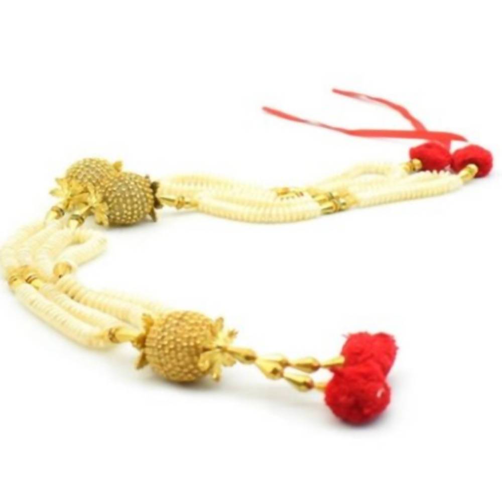 Puja N Pujari Pearl Beads Garland For God Idols 