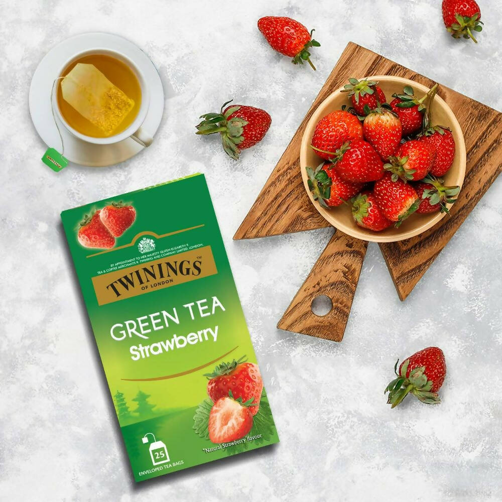 Twinings Green Tea Strawberry Teabags 