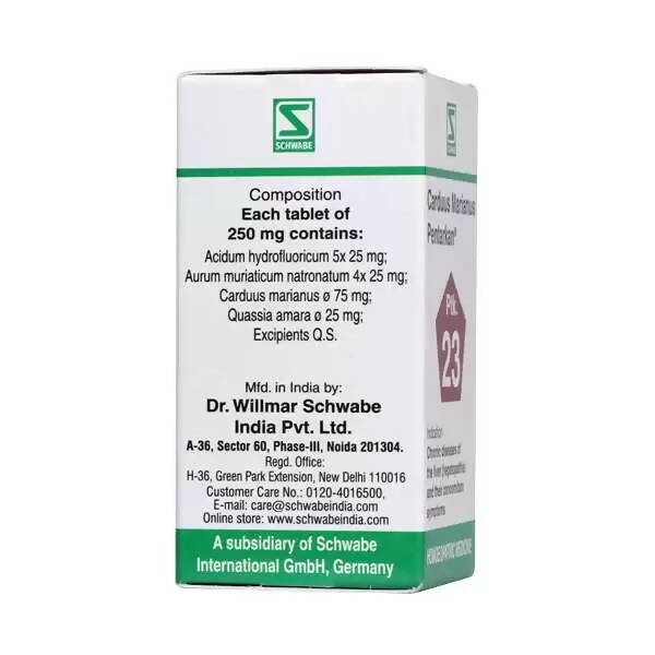 Dr. Willmar Schwabe India Carduus Marianus Pentarkan Ptk 23 Tablets 