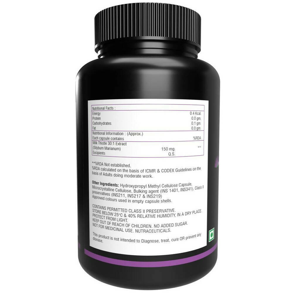 NutritJet Milk Thistle Veg Capsules 