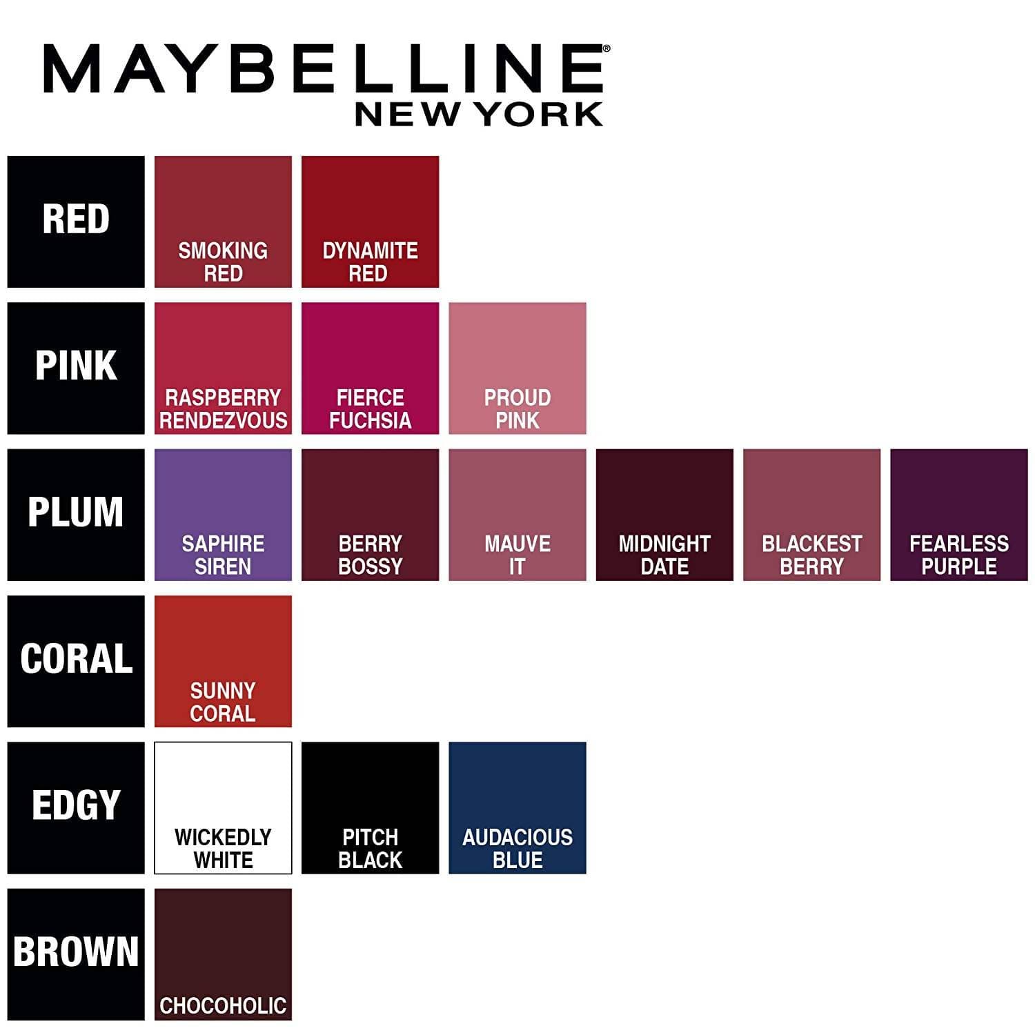 Maybelline New York Color Sensational Creamy Matte Lipstick/903 Midnight Date 