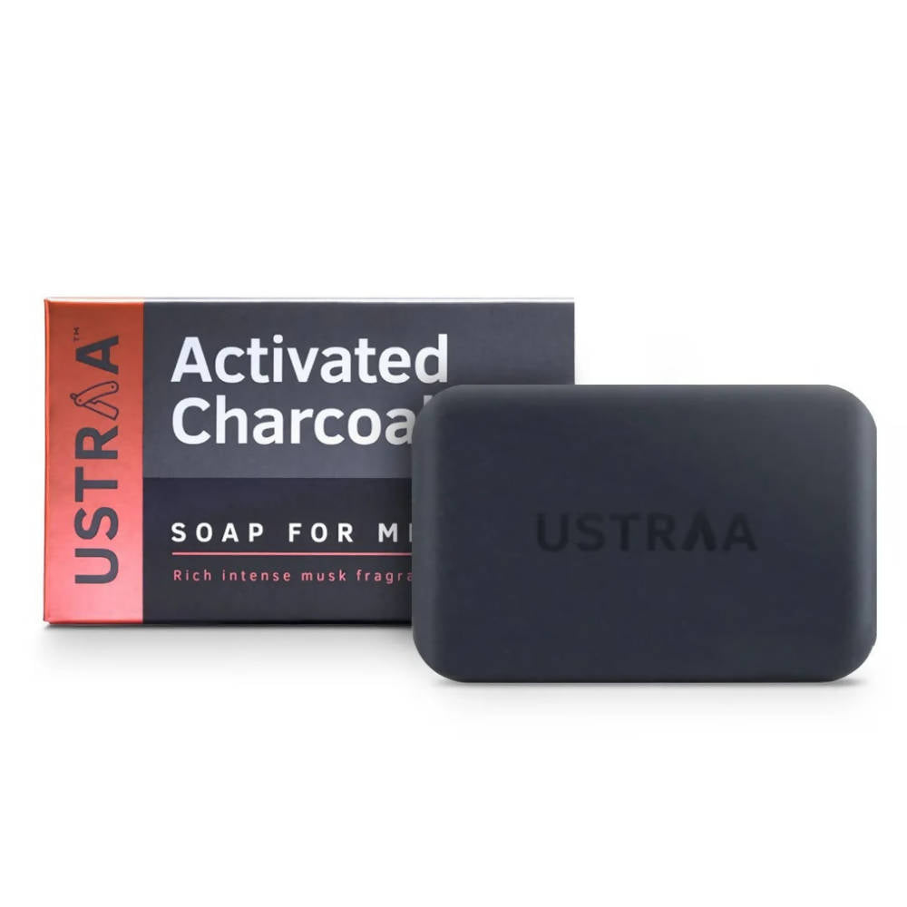 Ustraa Activated Charcoal Soap For Men  Grab2Buy Ustraa Grab2Buy
