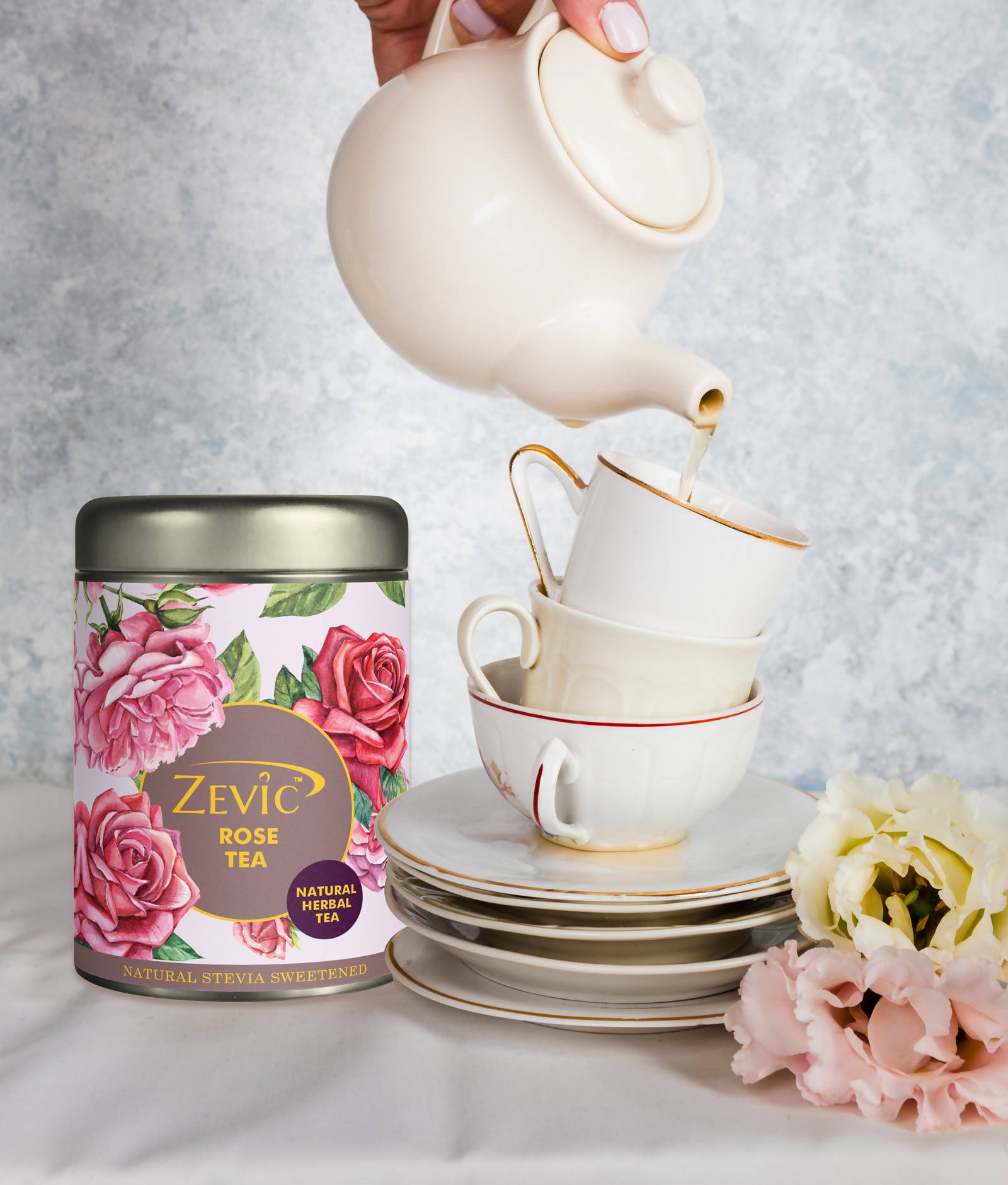 Zevic Premium Rose Herbal Green Tea  Grab2Buy Zevic Grab2Buy