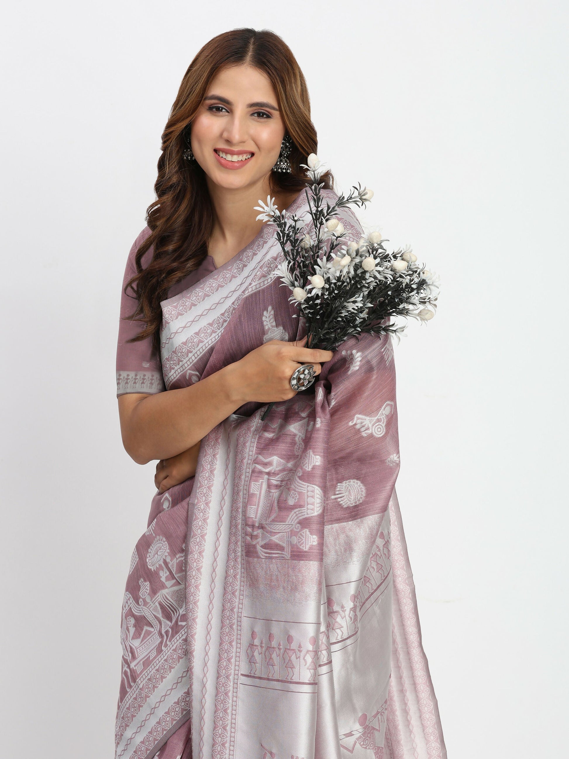 Shree Shyam Fashion Linen Cotton Sea Green Saree